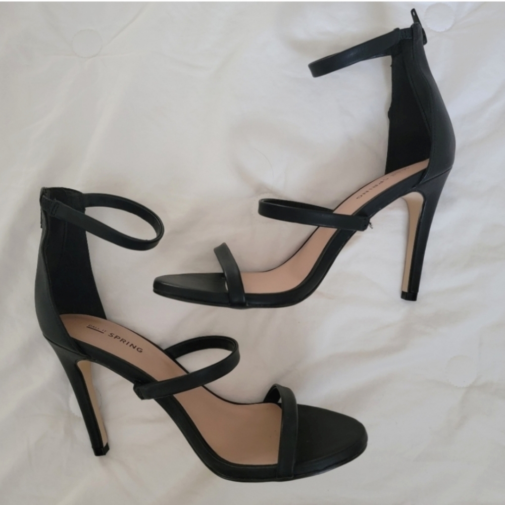 Black Heel Sandal - Call it Spring - Size 8